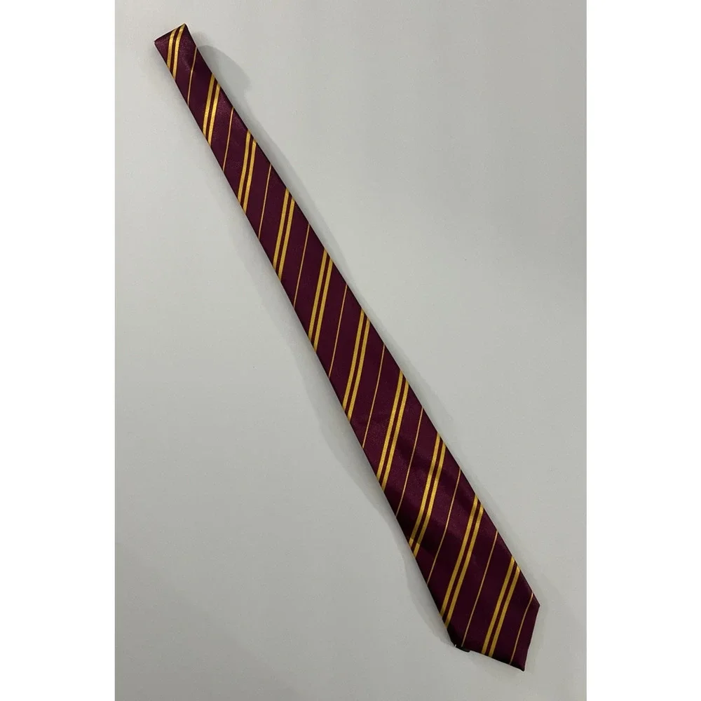 Harry Potter Gryffindor Tie Burgundy and Gold Striped Necktie 52